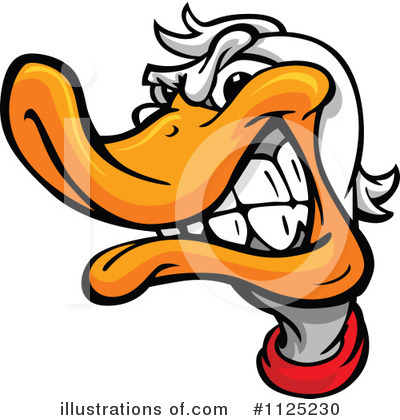 Royalty-Free (RF) Duck Clipart Illustration by Chromaco - Stock Sample #1125230