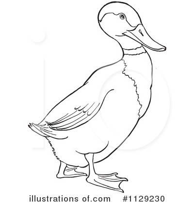 Royalty-Free (RF) Duck Clipart Illustration by Picsburg - Stock Sample #1129230