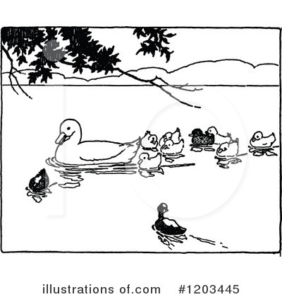 Ducks Clipart #1203445 by Prawny Vintage