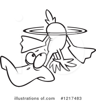 Royalty-Free (RF) Duck Clipart Illustration by toonaday - Stock Sample #1217483
