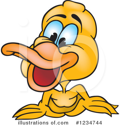 Royalty-Free (RF) Duck Clipart Illustration by dero - Stock Sample #1234744