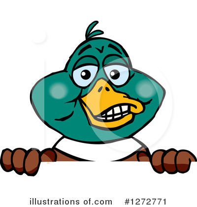 Royalty-Free (RF) Duck Clipart Illustration by Dennis Holmes Designs - Stock Sample #1272771