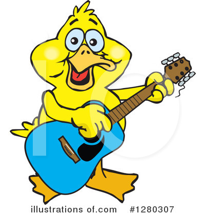 Royalty-Free (RF) Duck Clipart Illustration by Dennis Holmes Designs - Stock Sample #1280307