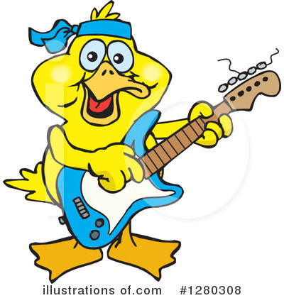 Royalty-Free (RF) Duck Clipart Illustration by Dennis Holmes Designs - Stock Sample #1280308