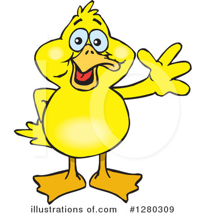 Royalty-Free (RF) Duck Clipart Illustration by Dennis Holmes Designs - Stock Sample #1280309