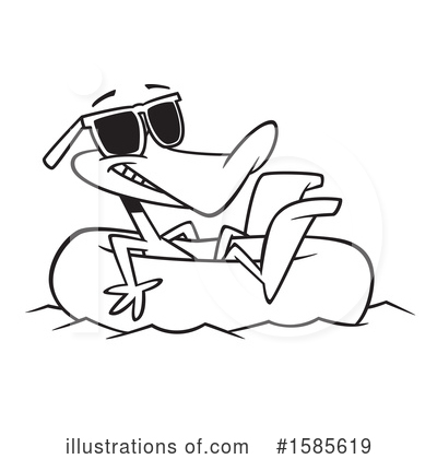 Royalty-Free (RF) Duck Clipart Illustration by toonaday - Stock Sample #1585619