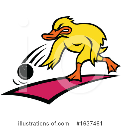 Royalty-Free (RF) Duck Clipart Illustration by patrimonio - Stock Sample #1637461