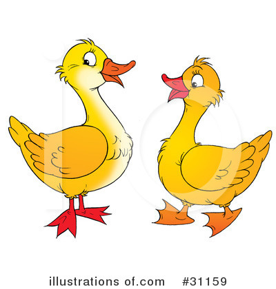 Royalty-Free (RF) Duck Clipart Illustration by Alex Bannykh - Stock Sample #31159