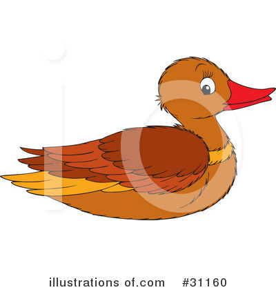 Royalty-Free (RF) Duck Clipart Illustration by Alex Bannykh - Stock Sample #31160