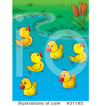 Royalty-Free (RF) Duck Clipart Illustration by Alex Bannykh - Stock Sample #31165