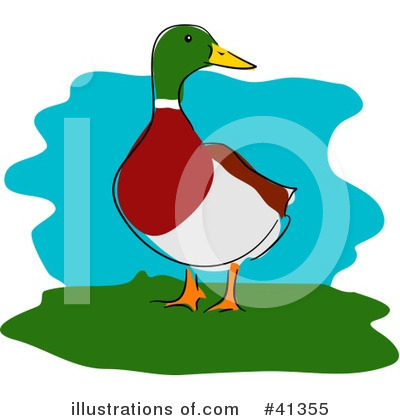 Royalty-Free (RF) Duck Clipart Illustration by Prawny - Stock Sample #41355
