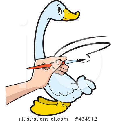 Royalty-Free (RF) Duck Clipart Illustration by Lal Perera - Stock Sample #434912