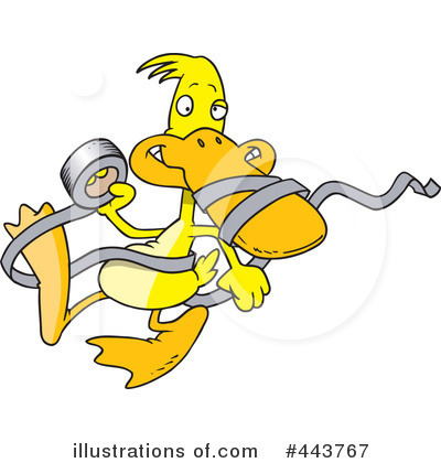 Royalty-Free (RF) Duck Clipart Illustration by toonaday - Stock Sample #443767