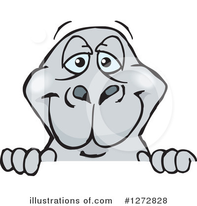Royalty-Free (RF) Dugong Clipart Illustration by Dennis Holmes Designs - Stock Sample #1272828