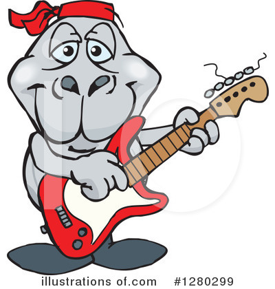 Royalty-Free (RF) Dugong Clipart Illustration by Dennis Holmes Designs - Stock Sample #1280299