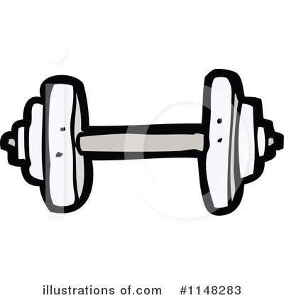 Royalty-Free (RF) Dumbbell Clipart Illustration by lineartestpilot - Stock Sample #1148283