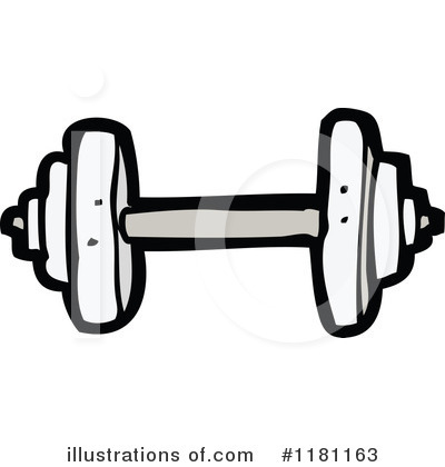 Royalty-Free (RF) Dumbbell Clipart Illustration by lineartestpilot - Stock Sample #1181163