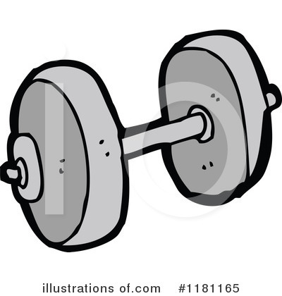Royalty-Free (RF) Dumbbell Clipart Illustration by lineartestpilot - Stock Sample #1181165