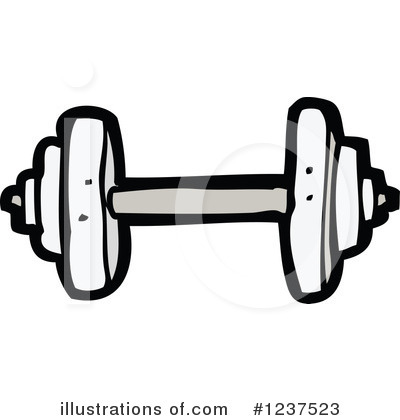 Royalty-Free (RF) Dumbbell Clipart Illustration by lineartestpilot - Stock Sample #1237523