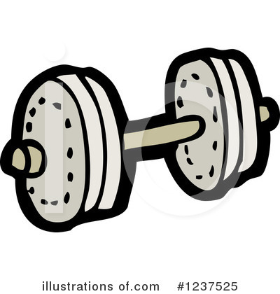 Royalty-Free (RF) Dumbbell Clipart Illustration by lineartestpilot - Stock Sample #1237525
