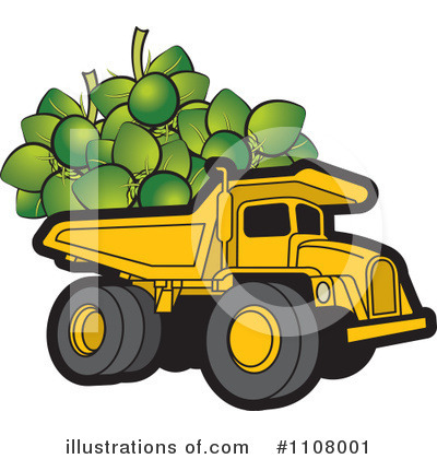 Dump Truck Clipart #1108001 by Lal Perera