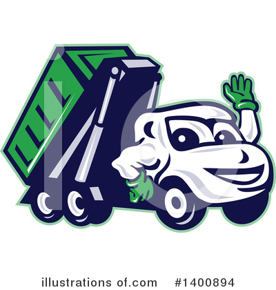 Royalty-Free (RF) Dump Truck Clipart Illustration by patrimonio - Stock Sample #1400894