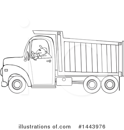 Royalty-Free (RF) Dump Truck Clipart Illustration by djart - Stock Sample #1443976