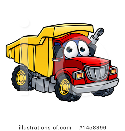 Royalty-Free (RF) Dump Truck Clipart Illustration by AtStockIllustration - Stock Sample #1458896