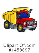 Dump Truck Clipart #1458897 by AtStockIllustration