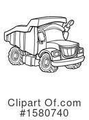 Dump Truck Clipart #1580740 by AtStockIllustration