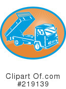 Dump Truck Clipart #219139 by patrimonio