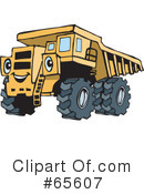 Dump Truck Clipart #65607 by Dennis Holmes Designs