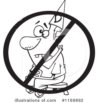 Royalty-Free (RF) Dunce Clipart Illustration by toonaday - Stock Sample #1169892