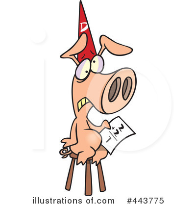 Royalty-Free (RF) Dunce Clipart Illustration by toonaday - Stock Sample #443775