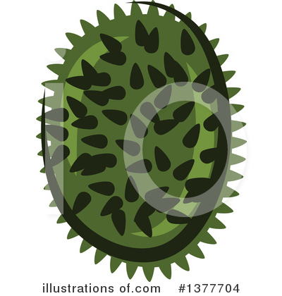 Royalty-Free (RF) Durian Clipart Illustration by Vector Tradition SM - Stock Sample #1377704