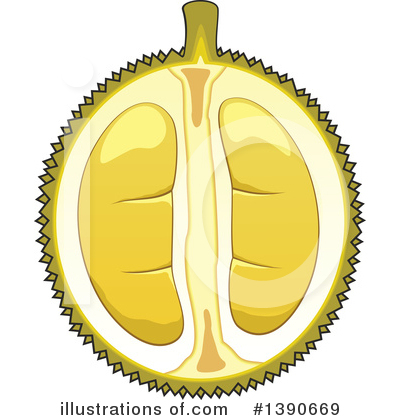 Royalty-Free (RF) Durian Clipart Illustration by Vector Tradition SM - Stock Sample #1390669