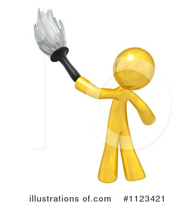 Royalty-Free (RF) Dusting Clipart Illustration by Leo Blanchette - Stock Sample #1123421