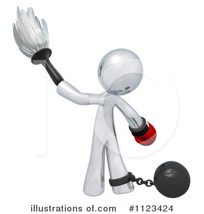 Royalty-Free (RF) Dusting Clipart Illustration by Leo Blanchette - Stock Sample #1123424