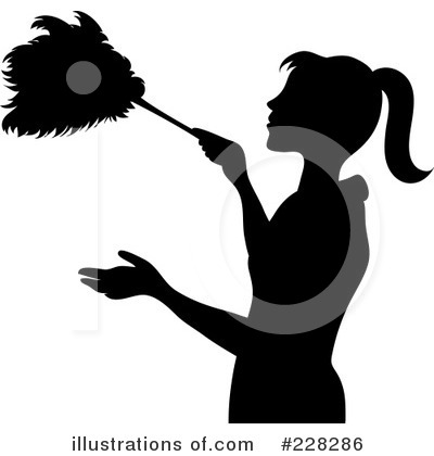 Royalty-Free (RF) Dusting Clipart Illustration by Pams Clipart - Stock Sample #228286