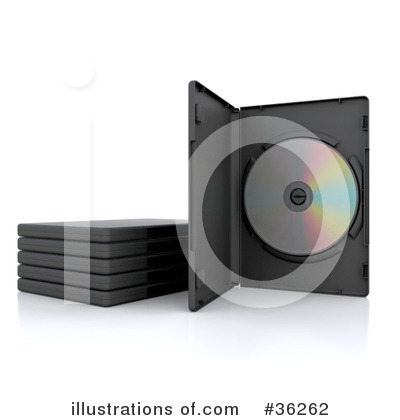 Royalty-Free (RF) Dvd Clipart Illustration by KJ Pargeter - Stock Sample #36262