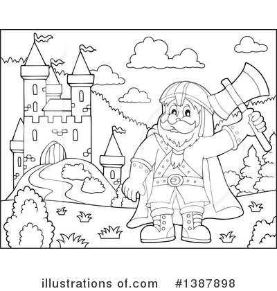 Royalty-Free (RF) Dwarf Clipart Illustration by visekart - Stock Sample #1387898