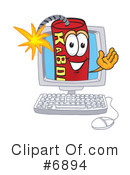Dynamite Clipart #6894 by Mascot Junction