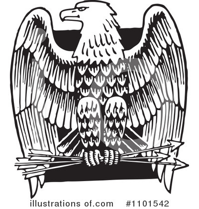 Royalty-Free (RF) Eagle Clipart Illustration by BestVector - Stock Sample #1101542