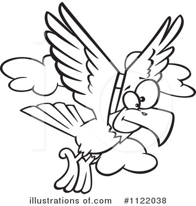 Royalty-Free (RF) Eagle Clipart Illustration by toonaday - Stock Sample #1122038