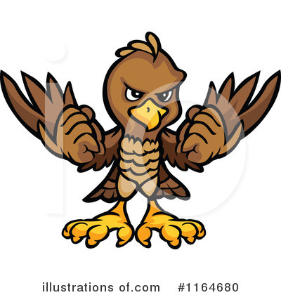 Royalty-Free (RF) Eagle Clipart Illustration by Chromaco - Stock Sample #1164680