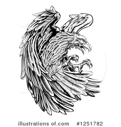 American Eagle Clipart #1251782 by AtStockIllustration