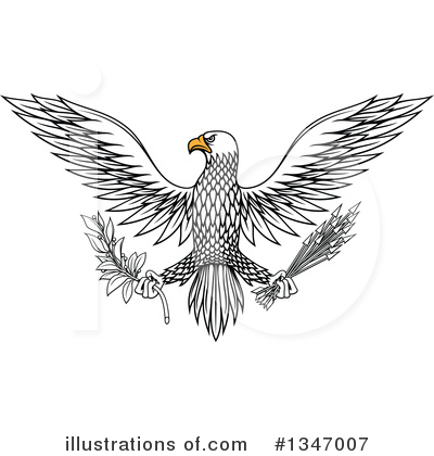 American Eagle Clipart #1347007 by Vector Tradition SM