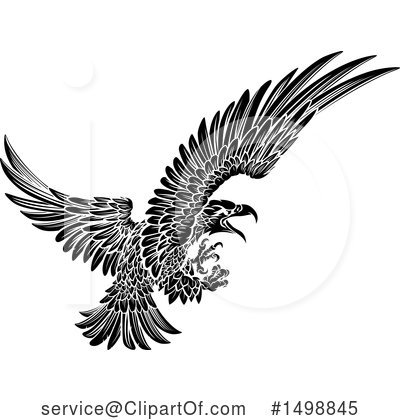 Royalty-Free (RF) Eagle Clipart Illustration by AtStockIllustration - Stock Sample #1498845