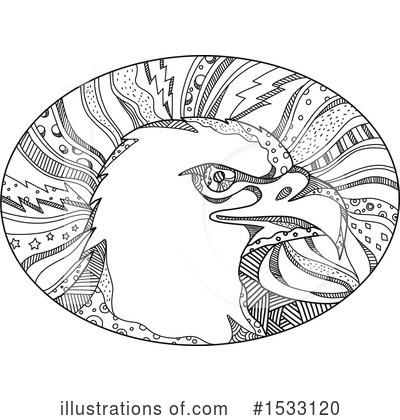 Royalty-Free (RF) Eagle Clipart Illustration by patrimonio - Stock Sample #1533120