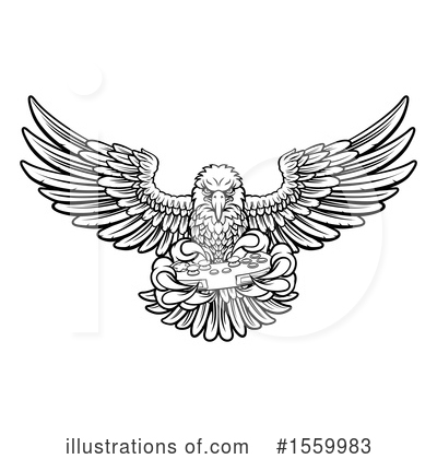 Royalty-Free (RF) Eagle Clipart Illustration by AtStockIllustration - Stock Sample #1559983